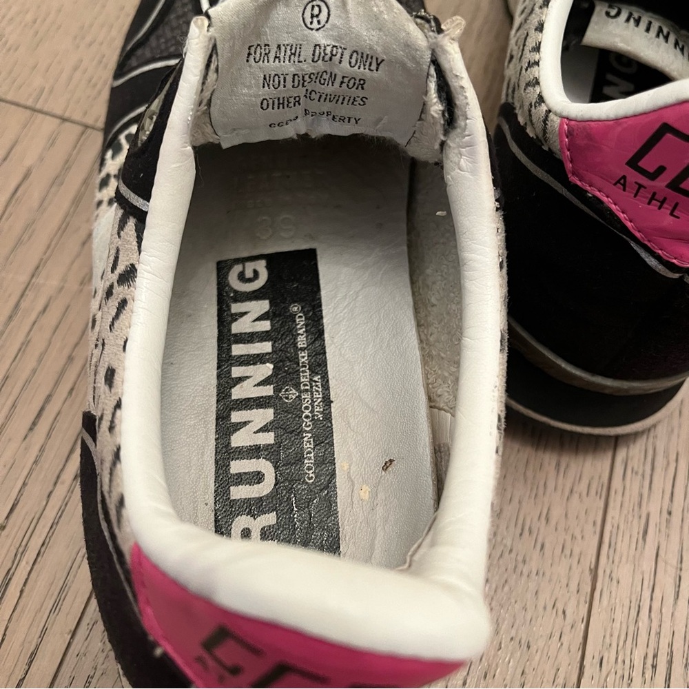 Golden Goose running athletic dept animal print sneakers size 39 - Picture 6 of 10